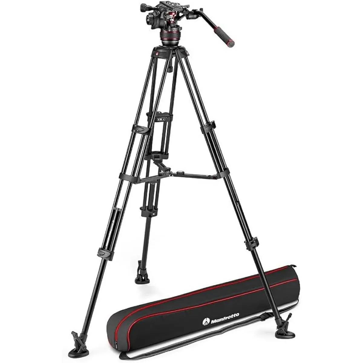 [LOCMANMVK608TWINMA] MANFROTTO Kit trépied vidéo MVTTWINMA + rotule fluide Nitrotech 608