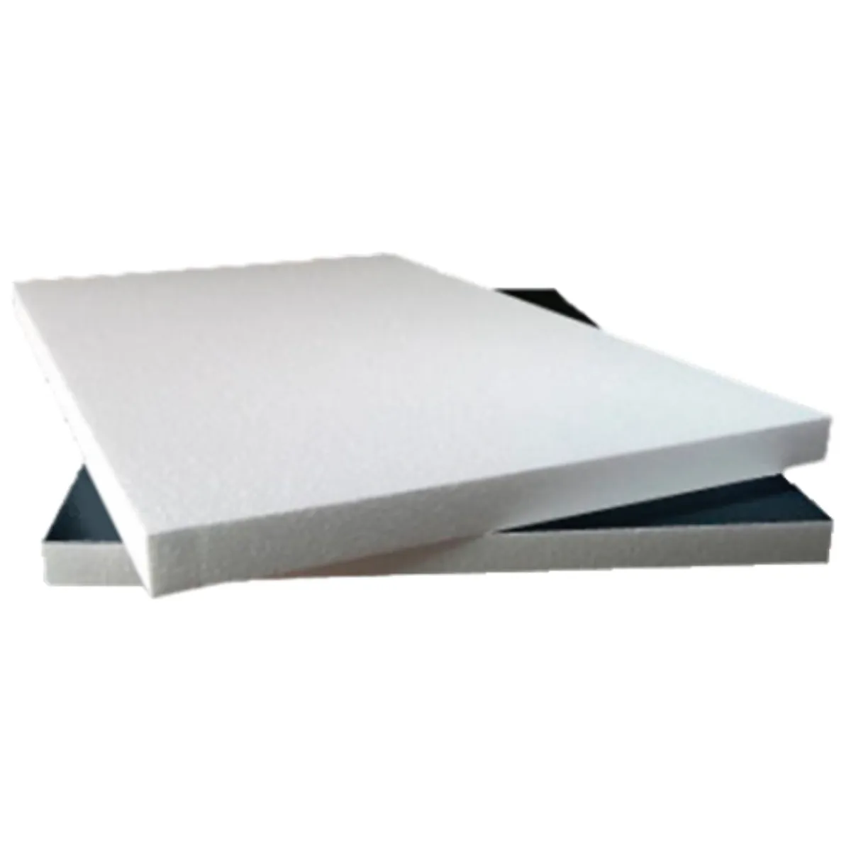 [LOCPOLYMNB] Plaque poly "ciné" 1x2m - blanc/noir (30mm) N.C