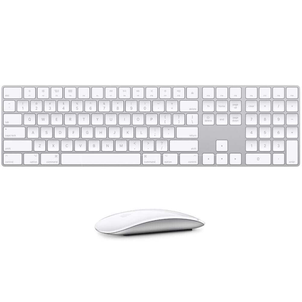 APPLE kit clavier Magic Keyboard (avec pavé numérique) + souris Magic Mouse